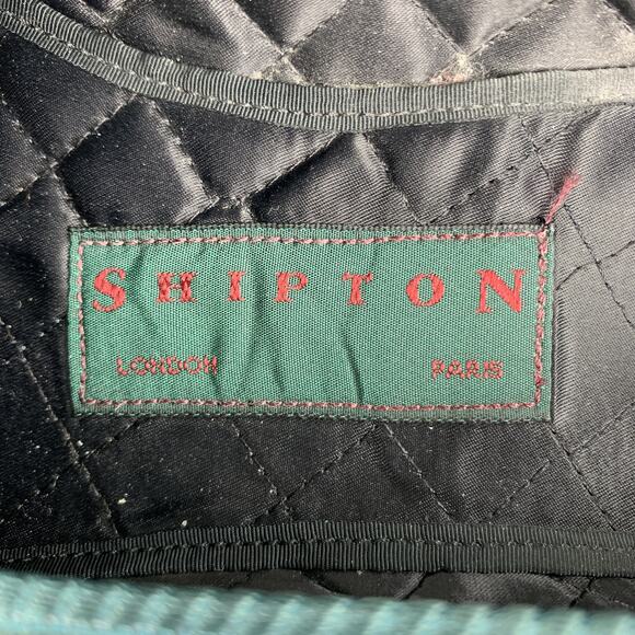 SHIPTON Size 8 Forest Green Woven Silk Embroidery Slippers Loafers - Picture 8 of 11